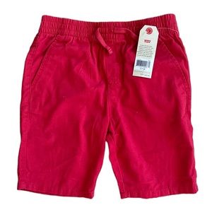 Levi’s Levis Red Slim Fit Chino Shorts Knee Stretch Boys Small 8-10 Years NWT